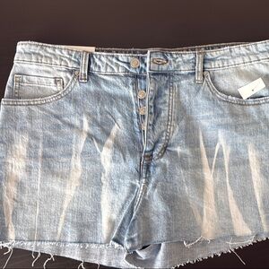 BP by Nordstrom High Waist Cutoff Jean Shorts w/ button fly. Sz 34 (14-16)
